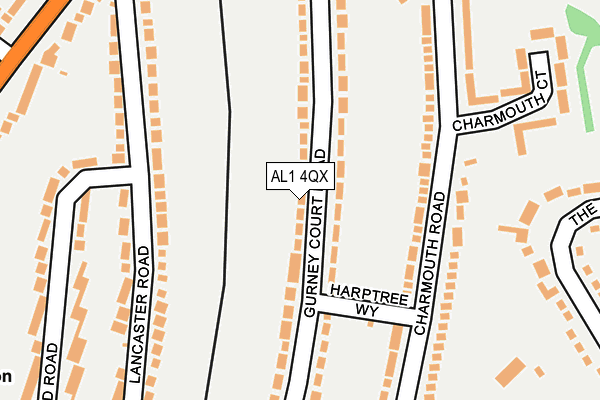 AL1 4QX map - OS OpenMap – Local (Ordnance Survey) AL1 4QX map - OS OpenMap – Local (Ordnance Survey)