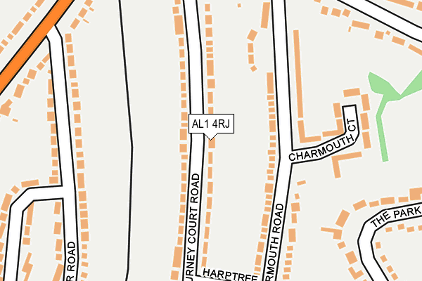 AL1 4RJ map - OS OpenMap – Local (Ordnance Survey) AL1 4RJ map - OS OpenMap – Local (Ordnance Survey)