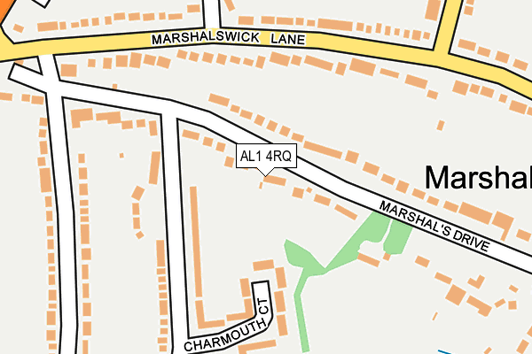 AL1 4RQ map - OS OpenMap – Local (Ordnance Survey) AL1 4RQ map - OS OpenMap – Local (Ordnance Survey)