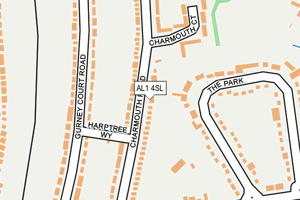 AL1 4SL map - OS OpenMap – Local (Ordnance Survey) AL1 4SL map - OS OpenMap – Local (Ordnance Survey)