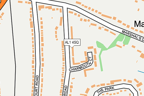 AL1 4SQ map - OS OpenMap – Local (Ordnance Survey) AL1 4SQ map - OS OpenMap – Local (Ordnance Survey)