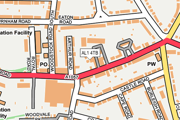 AL1 4TB map - OS OpenMap – Local (Ordnance Survey) AL1 4TB map - OS OpenMap – Local (Ordnance Survey)