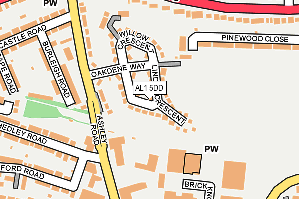 AL1 5DD map - OS OpenMap – Local (Ordnance Survey) AL1 5DD map - OS OpenMap – Local (Ordnance Survey)