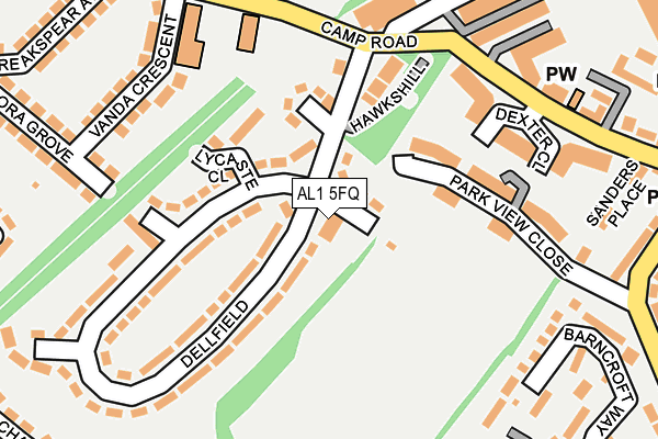 AL1 5FQ map - OS OpenMap – Local (Ordnance Survey) AL1 5FQ map - OS OpenMap – Local (Ordnance Survey)