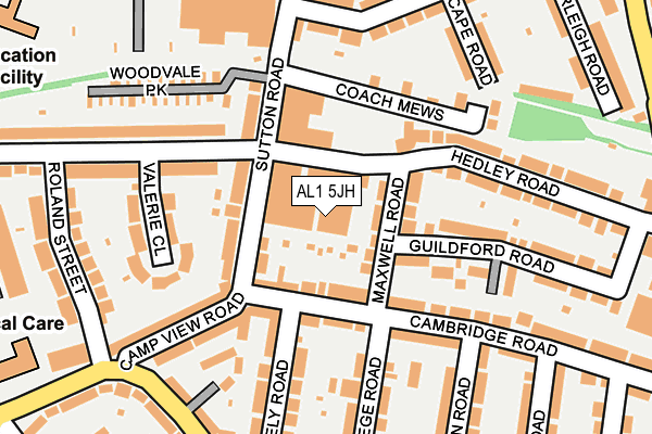 AL1 5JH map - OS OpenMap – Local (Ordnance Survey)