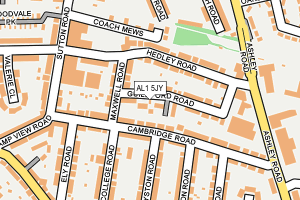 AL1 5JY map - OS OpenMap – Local (Ordnance Survey) AL1 5JY map - OS OpenMap – Local (Ordnance Survey)