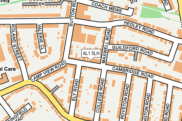 AL1 5LH map - OS OpenMap – Local (Ordnance Survey) AL1 5LH map - OS OpenMap – Local (Ordnance Survey)
