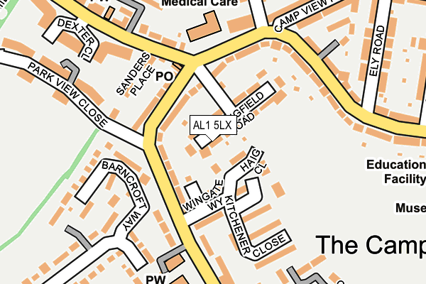 AL1 5LX map - OS OpenMap – Local (Ordnance Survey) AL1 5LX map - OS OpenMap – Local (Ordnance Survey)