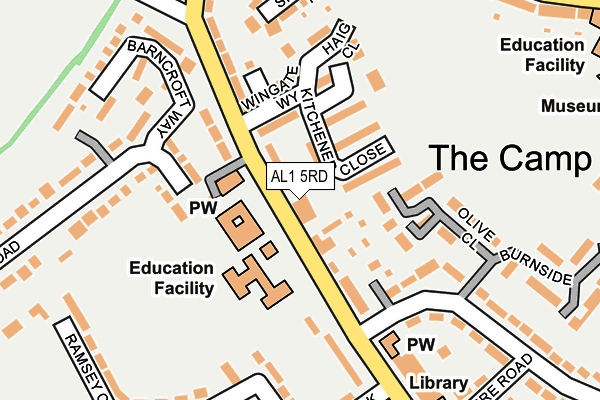 AL1 5RD map - OS OpenMap – Local (Ordnance Survey) AL1 5RD map - OS OpenMap – Local (Ordnance Survey)