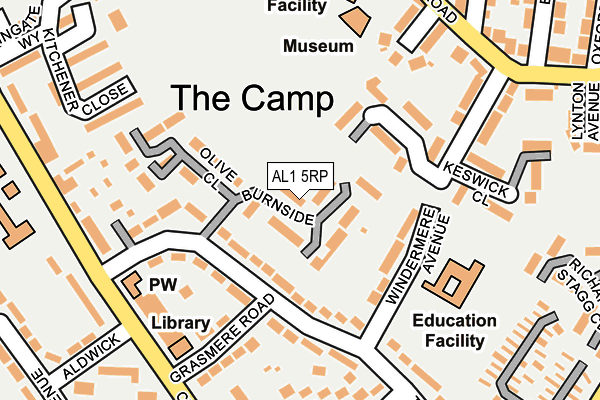 AL1 5RP map - OS OpenMap – Local (Ordnance Survey) AL1 5RP map - OS OpenMap – Local (Ordnance Survey)