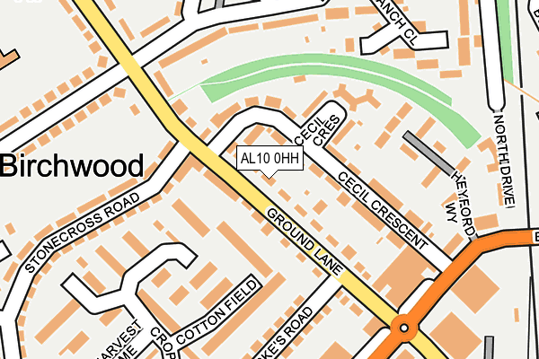 AL10 0HH map - OS OpenMap – Local (Ordnance Survey) AL10 0HH map - OS OpenMap – Local (Ordnance Survey)
