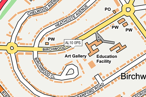 AL10 0PS map - OS OpenMap – Local (Ordnance Survey) AL10 0PS map - OS OpenMap – Local (Ordnance Survey)
