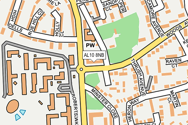 AL10 8NB map - OS OpenMap – Local (Ordnance Survey) AL10 8NB map - OS OpenMap – Local (Ordnance Survey)