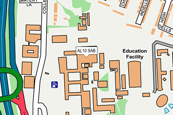 AL10 9AB map - OS OpenMap – Local (Ordnance Survey) AL10 9AB map - OS OpenMap – Local (Ordnance Survey)