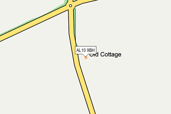 AL10 9BH map - OS OpenMap – Local (Ordnance Survey) AL10 9BH map - OS OpenMap – Local (Ordnance Survey)