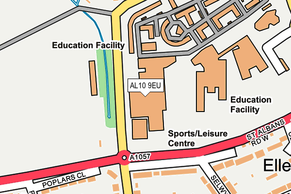 AL10 9EU map - OS OpenMap – Local (Ordnance Survey) AL10 9EU map - OS OpenMap – Local (Ordnance Survey)