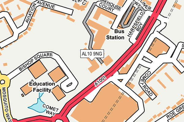 AL10 9NG map - OS OpenMap – Local (Ordnance Survey) AL10 9NG map - OS OpenMap – Local (Ordnance Survey)