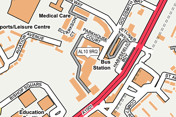 AL10 9RQ map - OS OpenMap – Local (Ordnance Survey) AL10 9RQ map - OS OpenMap – Local (Ordnance Survey)