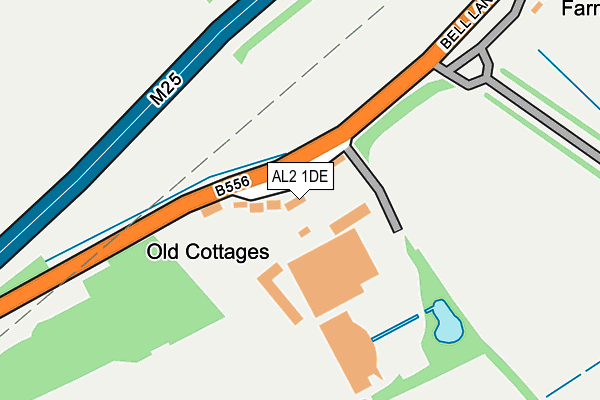 AL2 1DE map - OS OpenMap – Local (Ordnance Survey) AL2 1DE map - OS OpenMap – Local (Ordnance Survey)