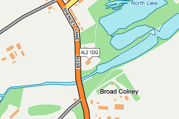 AL2 1DQ map - OS OpenMap – Local (Ordnance Survey) AL2 1DQ map - OS OpenMap – Local (Ordnance Survey)