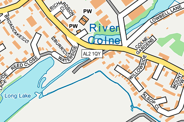 AL2 1QY map - OS OpenMap – Local (Ordnance Survey) AL2 1QY map - OS OpenMap – Local (Ordnance Survey)