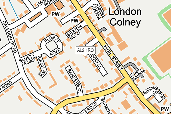 AL2 1RQ map - OS OpenMap – Local (Ordnance Survey) AL2 1RQ map - OS OpenMap – Local (Ordnance Survey)