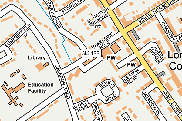 AL2 1RR map - OS OpenMap – Local (Ordnance Survey) AL2 1RR map - OS OpenMap – Local (Ordnance Survey)