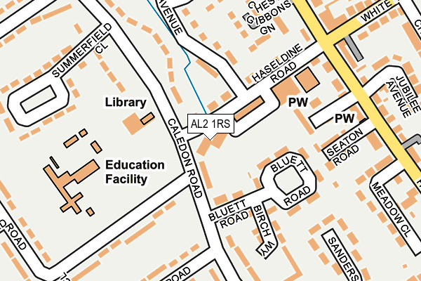 AL2 1RS map - OS OpenMap – Local (Ordnance Survey) AL2 1RS map - OS OpenMap – Local (Ordnance Survey)