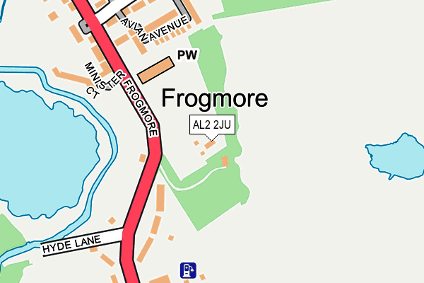 AL2 2JU map - OS OpenMap – Local (Ordnance Survey) AL2 2JU map - OS OpenMap – Local (Ordnance Survey)