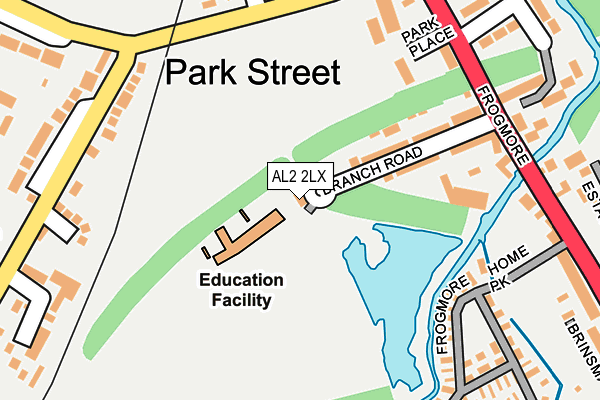 AL2 2LX map - OS OpenMap – Local (Ordnance Survey) AL2 2LX map - OS OpenMap – Local (Ordnance Survey)