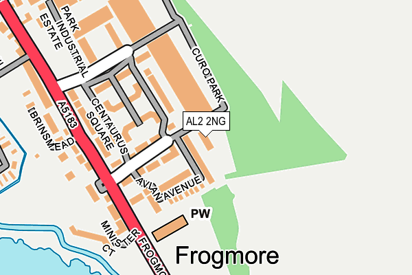 AL2 2NG map - OS OpenMap – Local (Ordnance Survey) AL2 2NG map - OS OpenMap – Local (Ordnance Survey)
