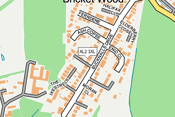 AL2 3XL map - OS OpenMap – Local (Ordnance Survey) AL2 3XL map - OS OpenMap – Local (Ordnance Survey)