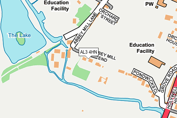 AL3 4HN map - OS OpenMap – Local (Ordnance Survey) AL3 4HN map - OS OpenMap – Local (Ordnance Survey)