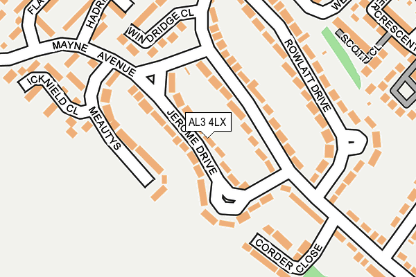 AL3 4LX map - OS OpenMap – Local (Ordnance Survey) AL3 4LX map - OS OpenMap – Local (Ordnance Survey)