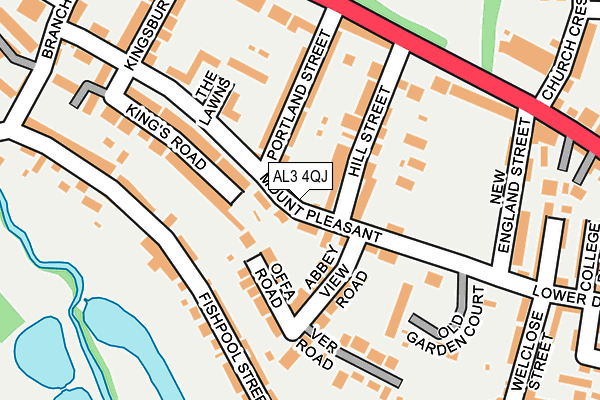 AL3 4QJ map - OS OpenMap – Local (Ordnance Survey) AL3 4QJ map - OS OpenMap – Local (Ordnance Survey)