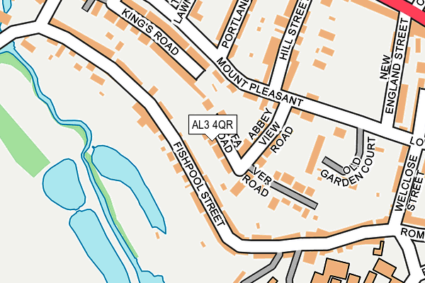 AL3 4QR map - OS OpenMap – Local (Ordnance Survey) AL3 4QR map - OS OpenMap – Local (Ordnance Survey)