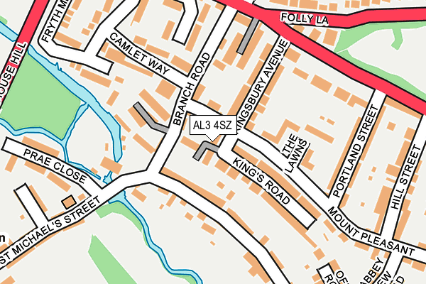 AL3 4SZ map - OS OpenMap – Local (Ordnance Survey) AL3 4SZ map - OS OpenMap – Local (Ordnance Survey)