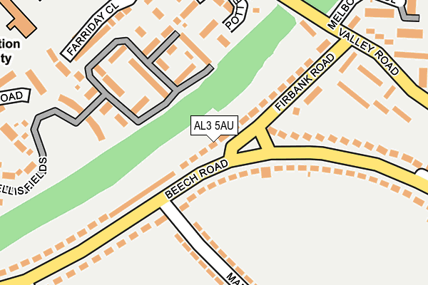 AL3 5AU map - OS OpenMap – Local (Ordnance Survey) AL3 5AU map - OS OpenMap – Local (Ordnance Survey)