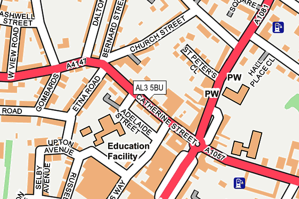AL3 5BU map - OS OpenMap – Local (Ordnance Survey) AL3 5BU map - OS OpenMap – Local (Ordnance Survey)