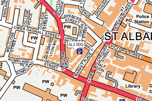 AL3 5DQ map - OS OpenMap – Local (Ordnance Survey) AL3 5DQ map - OS OpenMap – Local (Ordnance Survey)