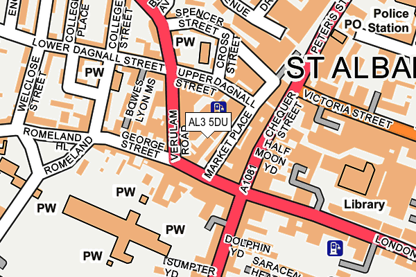 AL3 5DU map - OS OpenMap – Local (Ordnance Survey) AL3 5DU map - OS OpenMap – Local (Ordnance Survey)