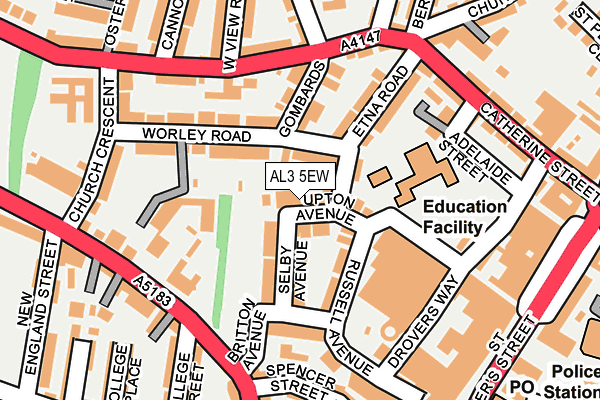 AL3 5EW map - OS OpenMap – Local (Ordnance Survey) AL3 5EW map - OS OpenMap – Local (Ordnance Survey)