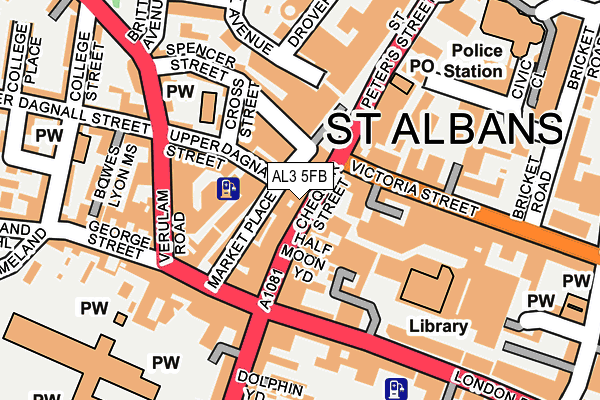 AL3 5FB map - OS OpenMap – Local (Ordnance Survey) AL3 5FB map - OS OpenMap – Local (Ordnance Survey)