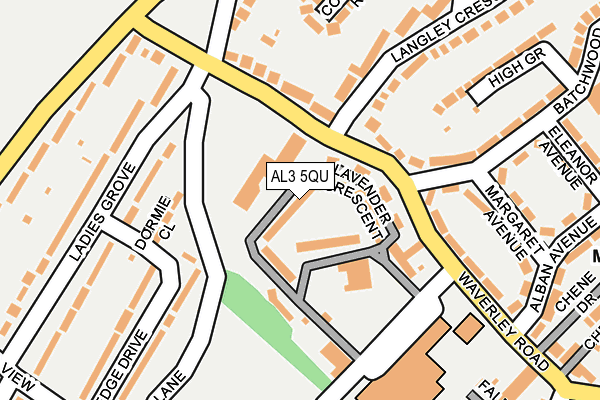 AL3 5QU map - OS OpenMap – Local (Ordnance Survey) AL3 5QU map - OS OpenMap – Local (Ordnance Survey)