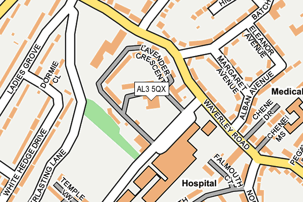 AL3 5QX map - OS OpenMap – Local (Ordnance Survey) AL3 5QX map - OS OpenMap – Local (Ordnance Survey)