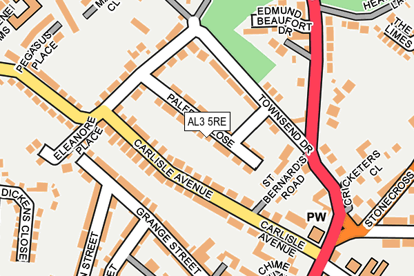 AL3 5RE map - OS OpenMap – Local (Ordnance Survey) AL3 5RE map - OS OpenMap – Local (Ordnance Survey)