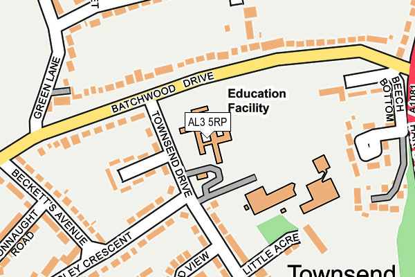 AL3 5RP map - OS OpenMap – Local (Ordnance Survey) AL3 5RP map - OS OpenMap – Local (Ordnance Survey)