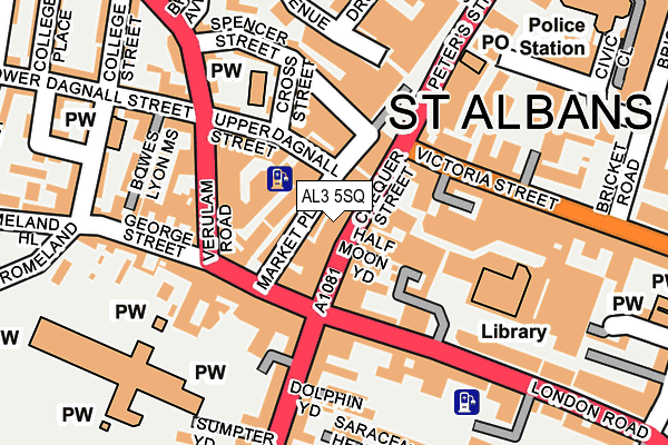 AL3 5SQ map - OS OpenMap – Local (Ordnance Survey) AL3 5SQ map - OS OpenMap – Local (Ordnance Survey)