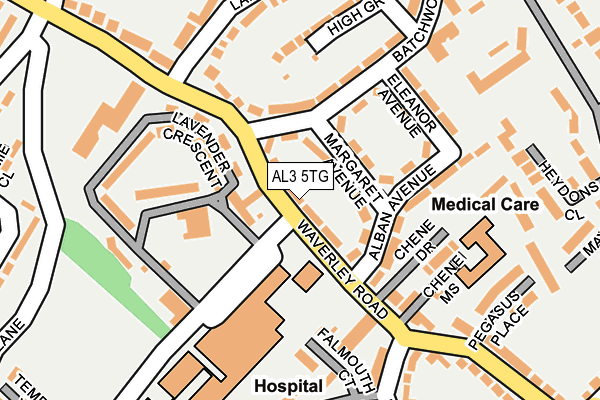 AL3 5TG map - OS OpenMap – Local (Ordnance Survey) AL3 5TG map - OS OpenMap – Local (Ordnance Survey)