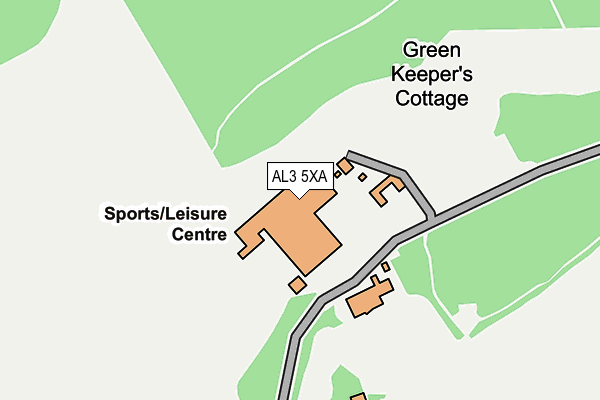 AL3 5XA map - OS OpenMap – Local (Ordnance Survey)
